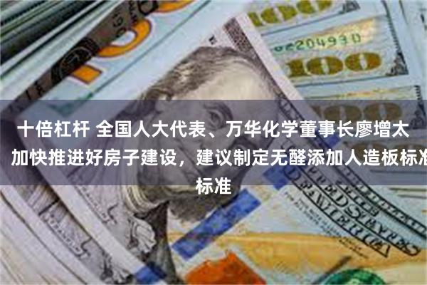 十倍杠杆 全国人大代表、万华化学董事长廖增太：加快推进好房子建设，建议制定无醛添加人造板标准